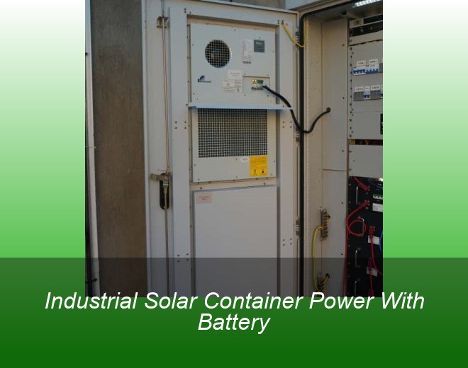 Industrial Solar Container Power With Battery